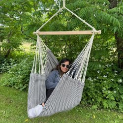 Veracruz Hngekjestolmed Pepita tern i bomulds stof