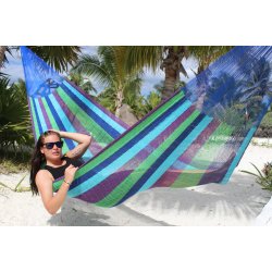 Net hngekje fra Mexico i Bl, Turkis og Grn