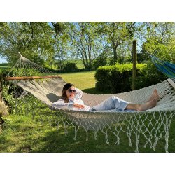 Indisk Hawaii Hngekje med pyntekant i kraftige Snorre