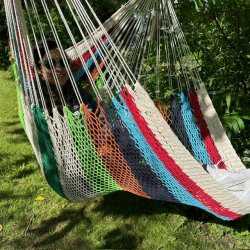 Net hngekje stol i stribet look fra Nicaragua