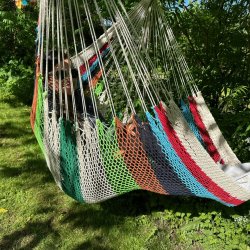 Net hngekje stol i stribet look fra Nicaragua