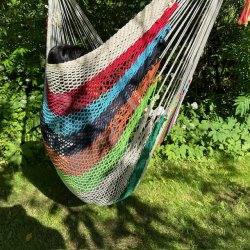 Net hngekje stol i stribet look fra Nicaragua