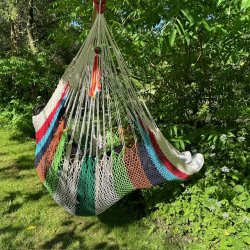 Net hngekje stol i stribet look fra Nicaragua