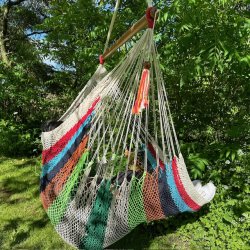 Net hngekje stol i stribet look fra Nicaragua