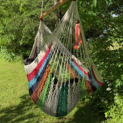 Net hngekje stol i stribet look fra Nicaragua