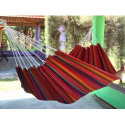 Farverig stofhngekje til 1 person - Guatemalamix