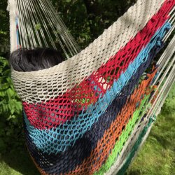 Net hngekje stol i stribet look fra Nicaragua