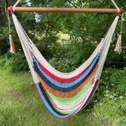 Net hngekje stol i stribet look fra Nicaragua