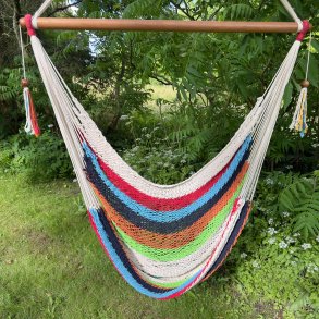 Net hngekje stol i stribet look fra Nicaragua