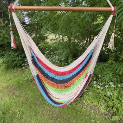 Net hngekje stol i stribet look fra Nicaragua