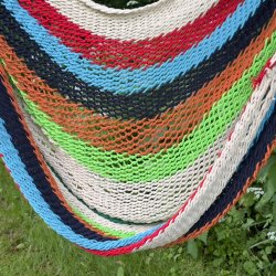 Net hngekje stol i stribet look fra Nicaragua