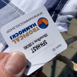 Billig Hngekje i Blt og hvidt tern - HAST