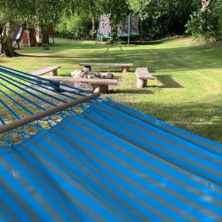 Pastel stribet hngekje i outdoor PRO textil TTQp603/120