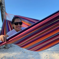 Super farvestrlende hngekje i Outdoor PRO materiale