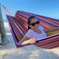 Dobbelt hngekje. Indigo Fantasia Hngekje. 