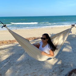 Naturhvid KidsMundo Hngekje. Ny 100% bomuld