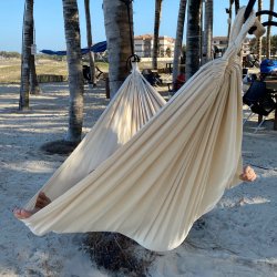 Naturhvid KidsMundo Hngekje. Ny 100% bomuld