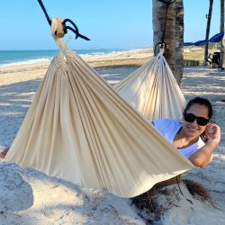 Naturhvid KidsMundo Hngekje. Ny 100% bomuld