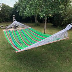 Mexico Gr�nt Look. Farverig og h�ngek�je i bomuld med tv�rpinde.