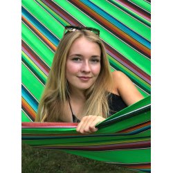 Mexico Gr�nt Look. Farverig og h�ngek�je i bomuld med tv�rpinde.