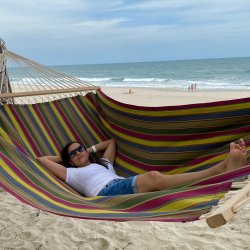 Forest Green Hngekje med tvrpinde i 100% ny bomuldsstof