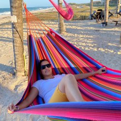 Super farvestrlende hngekje i Outdoor PRO materiale