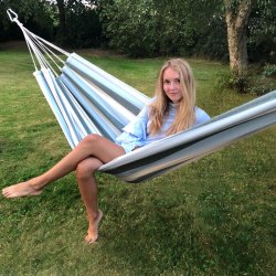 Vidunderlig grn-lyseb-natur stribet hngekje