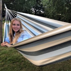 Vidunderlig grn-lyseb-natur stribet hngekje