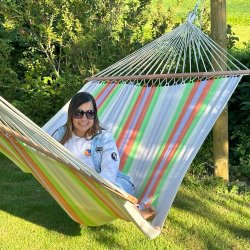 Hngekje VcQ877r med 140cm udstrakte Trstokke. Tia House Hngekje.