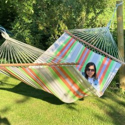 Hngekje VcQ877r med 140cm udstrakte Trstokke. Tia House Hngekje.