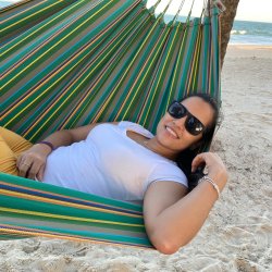 Farverig hngekje der er vejrbestandig.