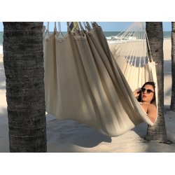 Naturhvid dobbelt hngekje