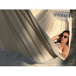 Naturhvid dobbelt hngekje