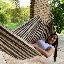 Prainha Tour Hngekje | Maritim stribet textil hngekje