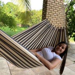 Prainha Tour Hngekje | Maritim stribet textil hngekje