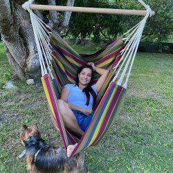 Forest Green Hngekjestol i 100% ny bomuldsstof