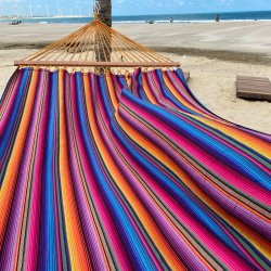 Outdoor Indigo Hngekje i Ny version med 120 cm trstokke