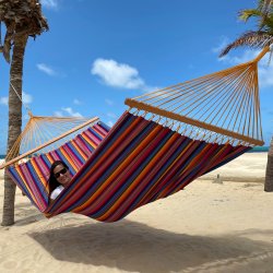 Outdoor Indigo Hngekje i Ny version med 120 cm trstokke