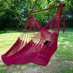 Isabella Pink hngekjestol i Net. Nice Lyserd Comfort.