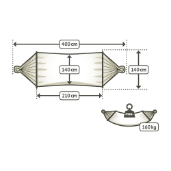 Vatteret hngekje med pind