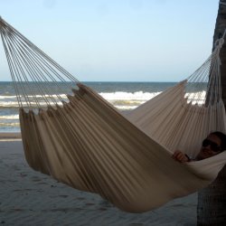 Naturhvid stofh�ngek�je Quality Single h�ngek�je