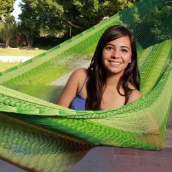 Grnt designlook Mexicansk hngekje i outdoor net Nr. C7