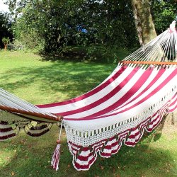 Autentisk hngekje fra Nicaragua med barre og pynt