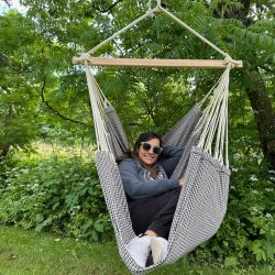 Veracruz Hngekjestolmed Pepita tern i bomulds stof