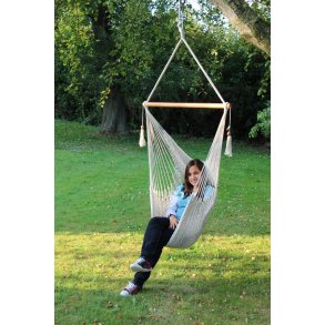 Hvid Hngekjestol i net