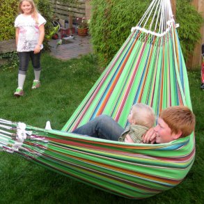 Stof hængekøje i grønt Mexican style - Remanso Mexico Grøn