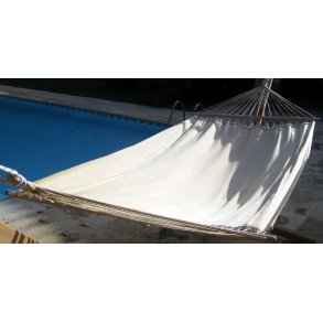 Naturhvid hngekje med trstok - Tenda 118