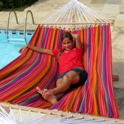 Guatemalamix Hngekje i stof med 118 cm brede trstokke