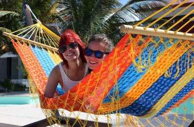 Hængekøje i Net med Tværpind