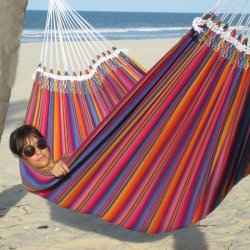 Indigo Hngekjen i Autentisk Maya Stof